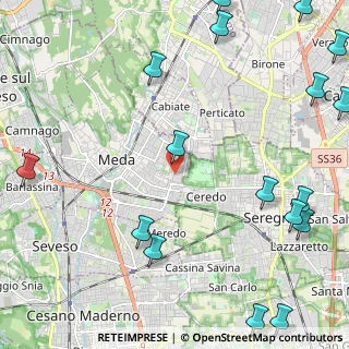 Mappa Via Enrico Fermi, 20821 Meda MB, Italia (3.33647)
