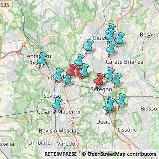 Mappa Via Enrico Fermi, 20821 Meda MB, Italia (3.35842)