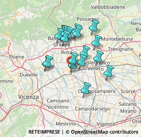 Mappa Via Borgo di Levante, 35013 Cittadella PD, Italia (10.67316)