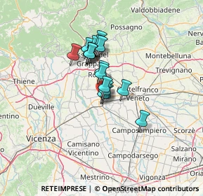 Mappa Via Borgo di Levante, 35013 Cittadella PD, Italia (8.76)