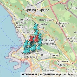 Mappa Via Quinto Baieno, 34127 Trieste TS, Italia (1.33632)