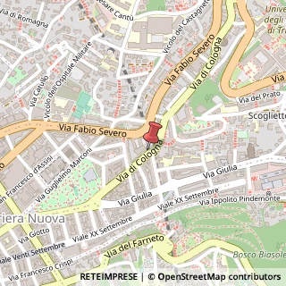 Mappa Via di Cologna, 20, 34127 Trieste, Trieste (Friuli-Venezia Giulia)