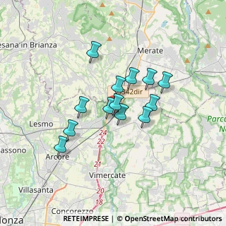 Mappa Via Carlo Porta, 20866 Carnate MB, Italia (2.59231)
