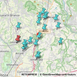 Mappa Via Carlo Porta, 20866 Carnate MB, Italia (3.9305)