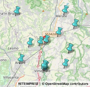 Mappa Via Carlo Porta, 20866 Carnate MB, Italia (4.248)