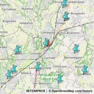 Mappa Via Carlo Porta, 20866 Carnate MB, Italia (3.08273)