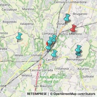 Mappa Via Carlo Porta, 20866 Carnate MB, Italia (1.83545)
