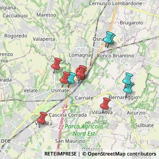 Mappa Via Carlo Porta, 20866 Carnate MB, Italia (1.70545)