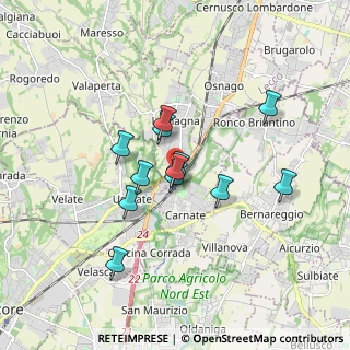 Mappa Via Carlo Porta, 20866 Carnate MB, Italia (1.37583)