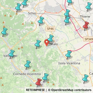 Mappa VIA I MAGGIO, 36030 Monte di malo VI, Italia (6.66444)