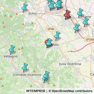 Mappa Via Primo Maggio, 36030 Monte di malo VI, Italia (5.8645)