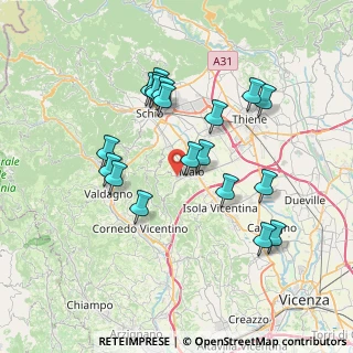 Mappa Via Primo Maggio, 36030 Monte di malo VI, Italia (6.95632)