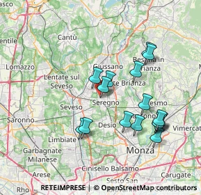 Mappa Via Livenza, 20831 Seregno MB, Italia (7.0475)