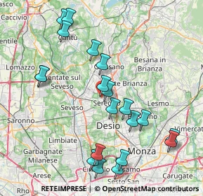 Mappa Via Livenza, 20831 Seregno MB, Italia (8.5585)