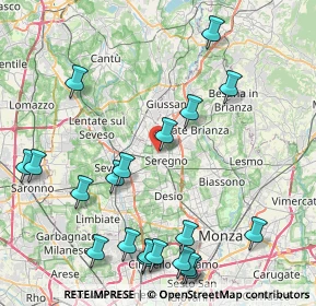 Mappa Via Livenza, 20831 Seregno MB, Italia (10.168)