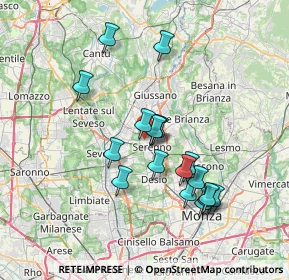 Mappa Via Livenza, 20831 Seregno MB, Italia (6.48222)