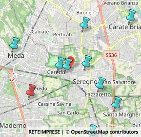 Mappa Via Livenza, 20831 Seregno MB, Italia (2.57182)