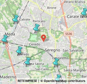 Mappa Via Livenza, 20831 Seregno MB, Italia (3.40636)