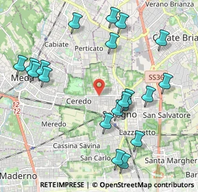 Mappa Via Livenza, 20831 Seregno MB, Italia (2.244)