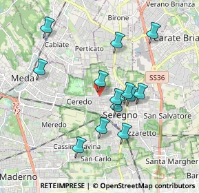 Mappa Via Livenza, 20831 Seregno MB, Italia (1.69308)