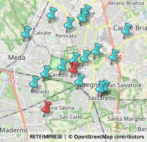 Mappa Via Livenza, 20831 Seregno MB, Italia (1.8715)