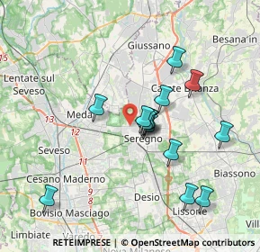 Mappa Via Livenza, 20831 Seregno MB, Italia (3.25429)