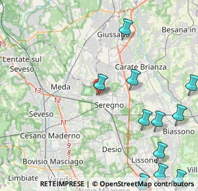 Mappa Via Livenza, 20831 Seregno MB, Italia (6.1125)