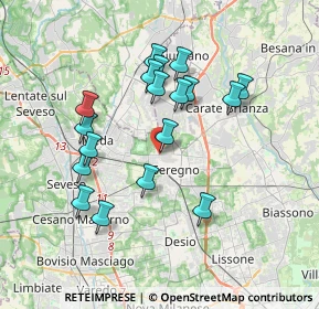 Mappa Via Livenza, 20831 Seregno MB, Italia (3.37167)