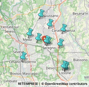 Mappa Via Livenza, 20831 Seregno MB, Italia (3.3875)
