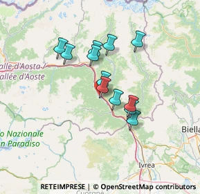 Mappa Frazione La Colombiere, 11020 Issogne AO, Italia (10.49333)