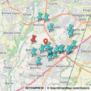 Mappa Viale Della Rimembranza, 24044 Dalmine BG, Italia (1.6755)