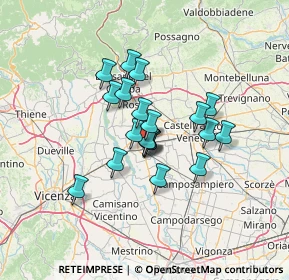 Mappa Via del Telarolo, 35013 Cittadella PD, Italia (9.508)