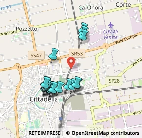 Mappa Via del Telarolo, 35013 Cittadella PD, Italia (0.875)