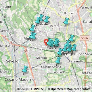 Mappa Via Luigi Einaudi, 20821 Seregno MB, Italia (1.781)