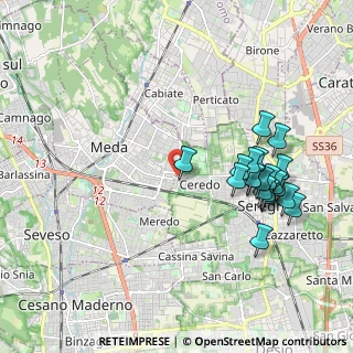 Mappa Via Luigi Einaudi, 20821 Seregno MB, Italia (2.049)
