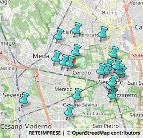 Mappa Via Luigi Einaudi, 20821 Seregno MB, Italia (1.913)