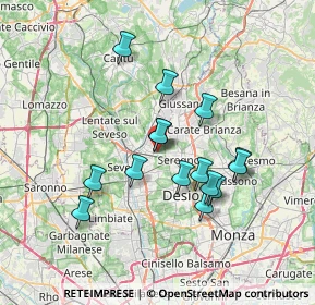 Mappa Via Luigi Einaudi, 20821 Seregno MB, Italia (6.108)