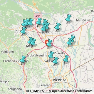 Mappa Via Remigio Filippi, 36030 Villaverla VI, Italia (7.583)