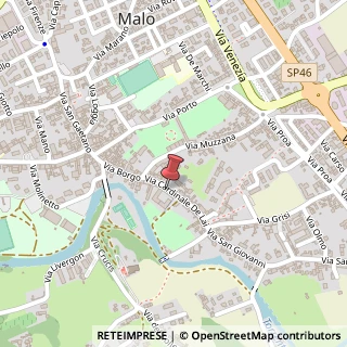 Mappa Via Cardinale de Lai, 10/3, 36034 Malo, Vicenza (Veneto)