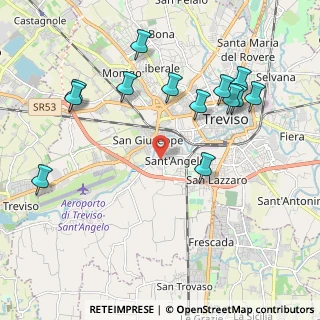 Mappa Strada Sant'Angelo, 31100 Treviso TV, Italia (2.25692)