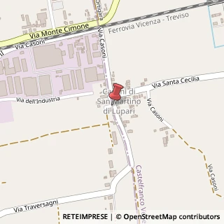 Mappa Via Casoni, 48, 31033 Castelfranco Veneto, Treviso (Veneto)