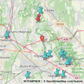 Mappa Vicolo San Protaso, 21058 Solbiate Olona VA, Italia (6.12333)