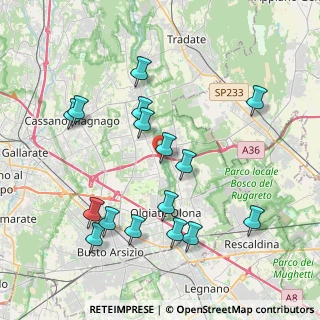 Mappa Vicolo San Protaso, 21058 Solbiate Olona VA, Italia (4.14375)