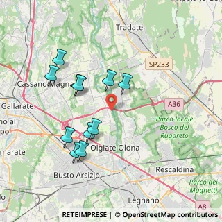 Mappa Vicolo San Protaso, 21058 Solbiate Olona VA, Italia (3.60636)