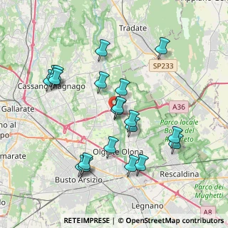 Mappa Vicolo San Protaso, 21058 Solbiate Olona VA, Italia (3.8515)