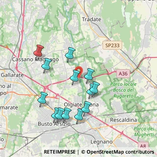 Mappa Vicolo San Protaso, 21058 Solbiate Olona VA, Italia (3.73385)