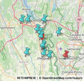 Mappa Via Vittorio Veneto, 28050 Pombia NO, Italia (5.90308)