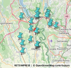 Mappa Via Vittorio Veneto, 28050 Pombia NO, Italia (6.84)