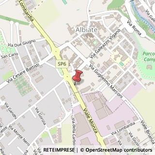 Mappa Via Milano, 3, 20847 Albiate MB, Italia, 20847 Albiate, Monza e Brianza (Lombardia)