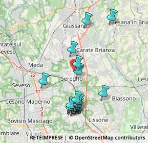 Mappa Via Cesare Beccaria, 20831 Seregno MB, Italia (3.785)